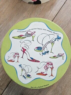 Four 8"x8" China Salad Or Dessert Plates